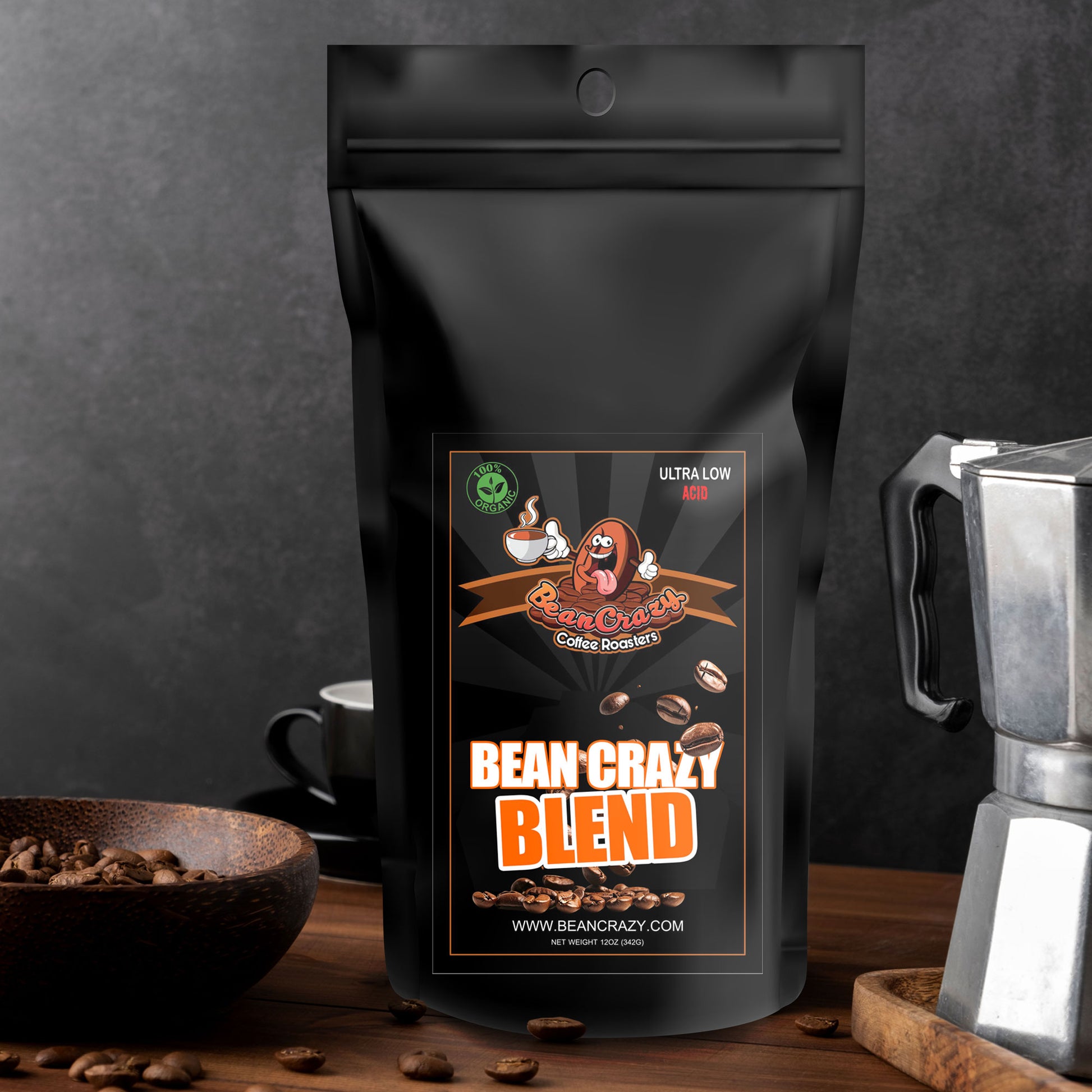 Bean Crazy Blend Coffee - Balanced & Flavorful